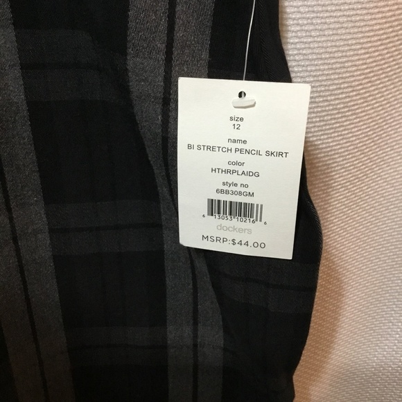 Dockers Stretch Pencil Skirt Size 12 NWT - Picture 3 of 8